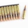 Close up of the 55gr on the 420 Rounds of 55gr FMJBT 5.56x45 Ammo by Federal