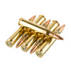 Close up of the 55gr on the 1000 Rounds of 55gr FMJBT M193 5.56x45 Ammo by Fiocchi