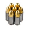 Close up of the 115gr on the 1000 Rounds of 115gr FMJ 9mm Ammo by Sterling Steel