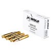 Close up of the 55gr on the 20 Rounds of 55gr FMJ 5.56x45 Ammo by Wolf Gold