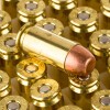 View of Blazer Brass .40 S&W ammo rounds