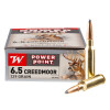 Close up of the 129gr on the 200 Rounds of 129gr Power Point 6.5 Creedmoor Ammo by Winchester