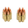 View of Fiocchi 5.7x28 mm ammo rounds
