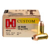 Close up of the 155gr on the 20 Rounds of 155gr JHP .40 S&W Ammo by Hornady