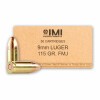 Image of 1000 Rounds of 115gr FMJ 9mm Ammo by IMI
