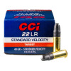 Close up of the 40gr on the 500 Rounds of 40gr LRN .22 LR Ammo by CCI Standard Velocity