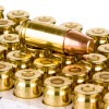 Close up of the 115gr on the 150 Rounds of 115gr FMJ M1152 9mm Ammo by Winchester