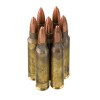 View of Winchester 5.56x45 ammo rounds