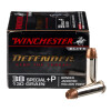 Image of 20 Rounds of 130gr JHP .38 Spl +P Ammo by Winchester Defender