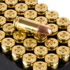Close up of the 115gr on the 1000 Rounds of 115gr FMJ 9mm Ammo by Remington