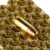 View of Winchester 9mm ammo rounds