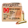 Close up of the 110gr on the 25 Rounds of 110gr JHP .38 Spl Ammo by Hornady Critical Defense