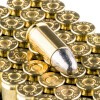 Close up of the 124gr on the 1000 Rounds of 124gr LRN 9mm Ammo by Magtech