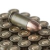 Close up of the 115gr on the 50 Rounds of 115gr FMJ 9mm Ammo by Brown Bear