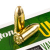 View of Remington 9mm ammo rounds