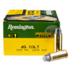Close up of the 225gr on the 50 Rounds of 225gr LSWC .45 Long-Colt Ammo by Remington