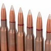 View of Bulgarian Surplus 7.62x54r ammo rounds