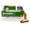 View of Remington .40 S&W ammo rounds