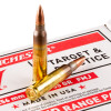 View of Winchester 5.56x45 ammo rounds