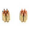View of Fiocchi 5.7x28 mm ammo rounds