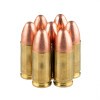 Close up of the 115gr on the 250 Rounds of 115gr FMJ 9mm Ammo by Federal