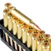 Close up of the 62gr on the 200 Rounds of 62gr FMJ 5.56x45 Ammo by Hornady