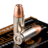 Close up of the 124gr on the 500  Rounds of 124gr JHP 9mm Ammo by Speer