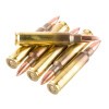 Close up of the 55gr on the 1000 Rounds of 55gr FMJ M193 5.56x45 Ammo by Winchester