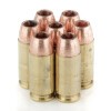 View of Corbon .40 S&W ammo rounds