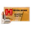 Close up of the 185gr on the 200 Rounds of 185gr FTX .45 ACP +P Ammo by Hornady