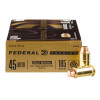 Image of 50 Rounds of 185gr FMJ-SWC .45 ACP Ammo by Federal Match