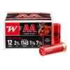 Close up of the 1 1/8 ounce on the 250 Rounds of 1 1/8 ounce #7 1/2 shot 12ga Ammo by Winchester AA Light Target Load