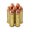 View of Blazer Brass .357 Mag ammo rounds