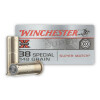 View of Winchester .38 Spl ammo rounds