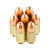 Close up of the 124gr on the 1000 Rounds of 124gr FMJ 9mm NATO Ammo by Winchester
