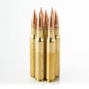 View of Winchester 30-06 Springfield ammo rounds
