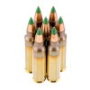Close up of the 62gr on the 20 Rounds of 62gr FMJ 5.56x45 Ammo by PMC
