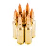 View of Hornady 6.5mm Creedmoor ammo rounds