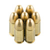 View of Wolf 9mm ammo rounds