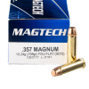 Close up of the 158gr on the 50 Rounds of 158gr FMJ FN .357 Mag Ammo by Magtech