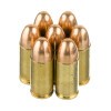 View of Aguila 9mm ammo rounds