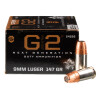 View of Speer 9mm ammo rounds