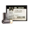 Close up of the Not Applicable on the 100 Rounds of 00 Buck 12ga Ammo by Hornady BLACK