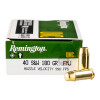 View of Remington .40 S&W ammo rounds