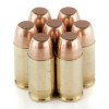 Close up of the 95gr on the 50 Rounds of 95gr FMJ .380 ACP Ammo by Winchester