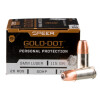 View of Speer 9mm ammo rounds