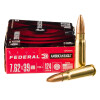 View of Federal 7.62x39mm ammo rounds