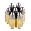 Close up of the 124gr on the 50 Rounds of 124gr LRN 9mm Ammo by Magtech