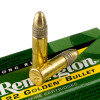 View of Remington .22 LR ammo rounds