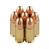Close up of the 115gr on the 300 Round Battle-Pack of 115gr FMJ 9mm Ammo by PMC